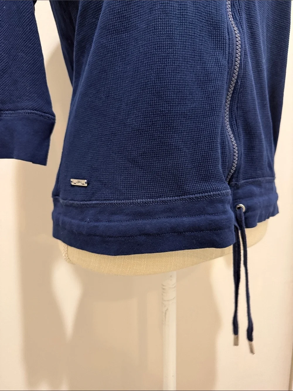 Lauren Ralph Lauren Active Waffle Knit Zipper Hoodie